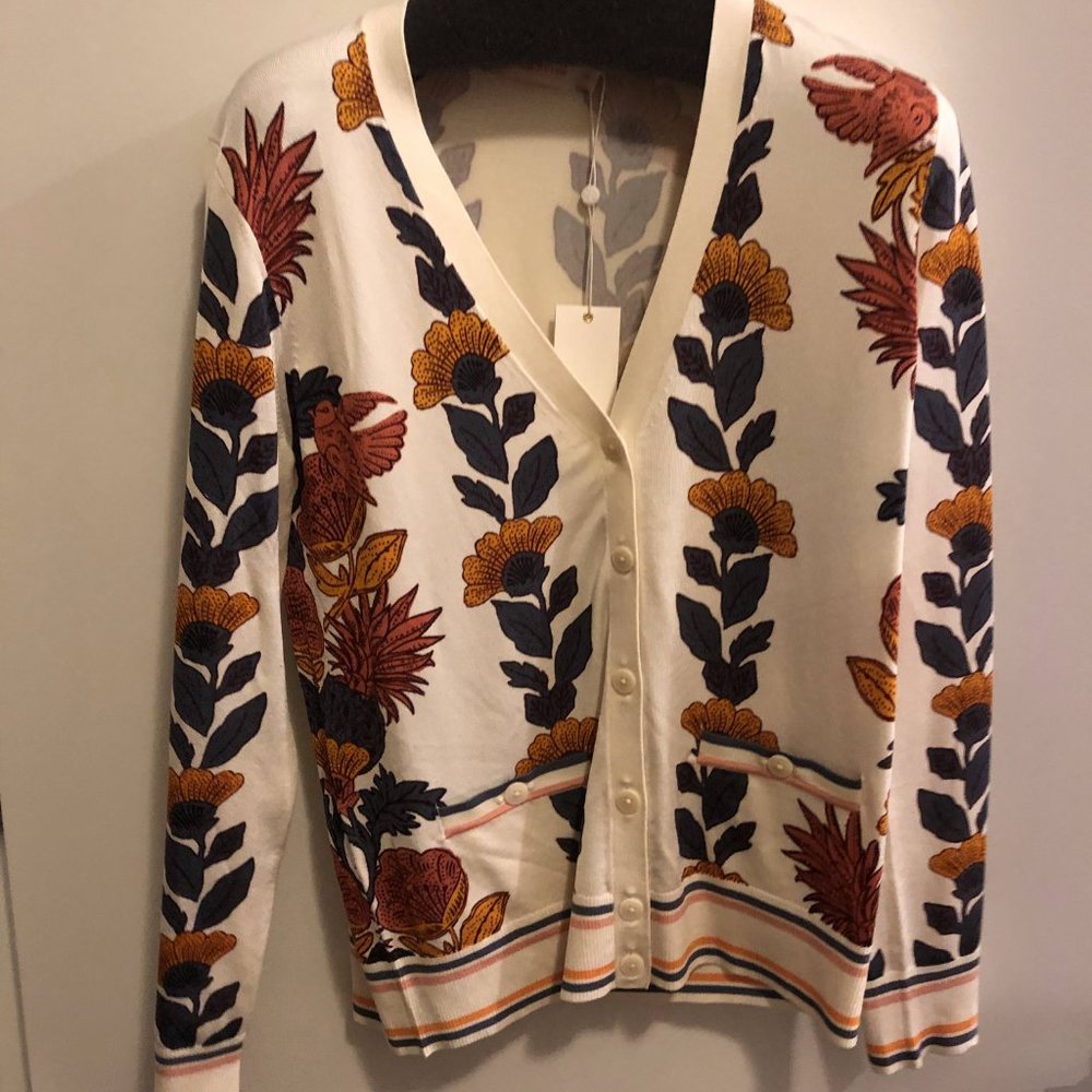 Tory Burch Madeline Floral Cardigan